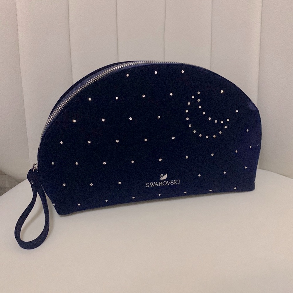 Swarovski Bejeweled Midnight Blue Velvet Bag